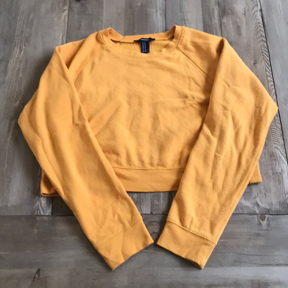 Burnt orange cropped long sleeve